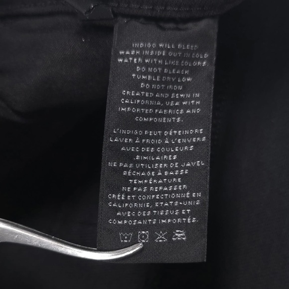 NWT J BRAND RUBY 30 HIGH RISE CIGARETTE CRYSTAL BLACK Jeans USA🇺🇸MADE Size 26 - Picture 16 of 16